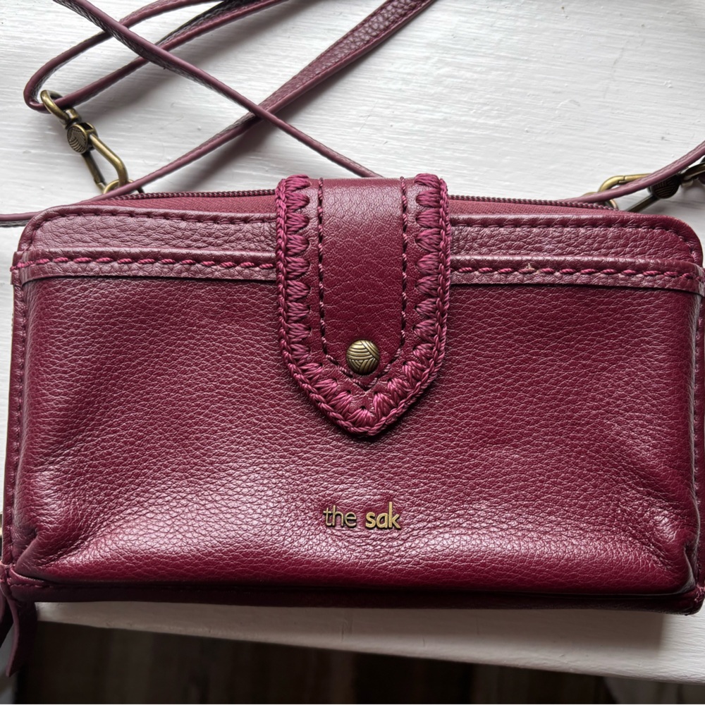 The Sak Burgundy Crossbody Bag